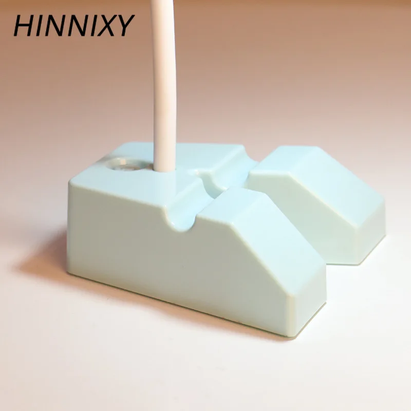 Hinnixy, Мультяшные животные, настольные лампы, светодиодный светильник, приспособление для мобильного телефона, держатель, база, для детей, для спальни, Декор, прикроватные, для кабинета, настольные лампы