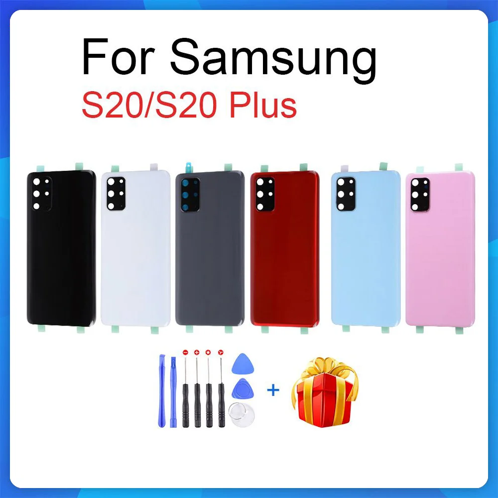 Задняя крышка аккумулятора для Samsung S20/S20 Plus OEM с камерой и стеклянным объективом