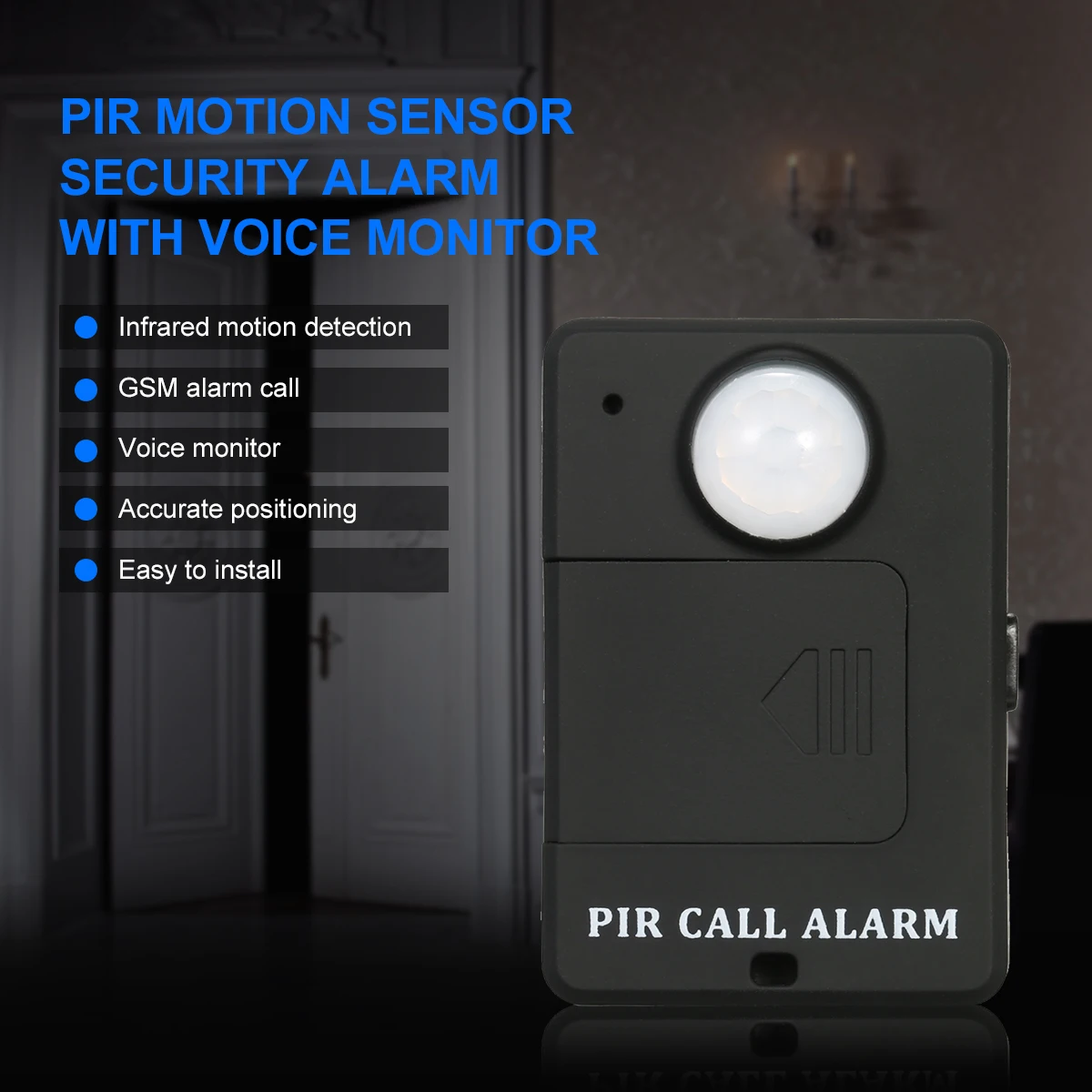 

PIR Motion Sensor Motion Detector Sensor Alarm Remote Control Wireless GSM Alarm Passive Infrared Sensor Security Alarm Voice
