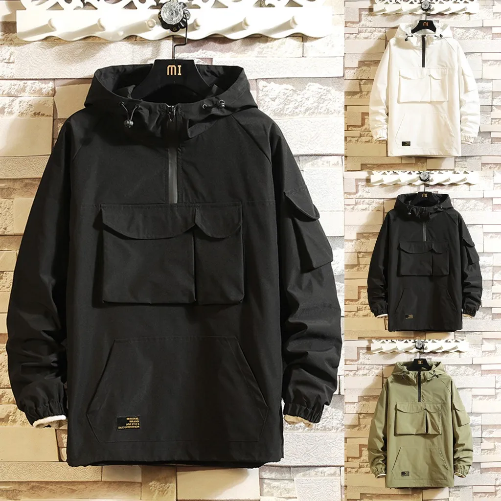 2019 Mens Jackets Men's New Style Fashion Casual Cap Safari Large Comfortable Coat Big Size #40 | Мужская одежда