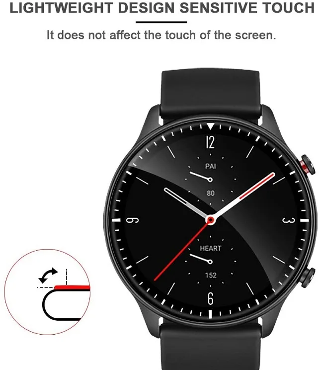 Soft TPU (Not Glass) Protective Film For Huami Amazfit GTR2 Watch Full Screen Protector Cover GTR 2 Smartwatch Protection