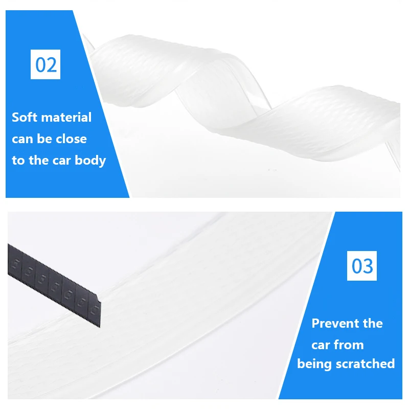 Защитные полоски для бровей 2/4 шт. резиновые наклейки против царапин свода колеса