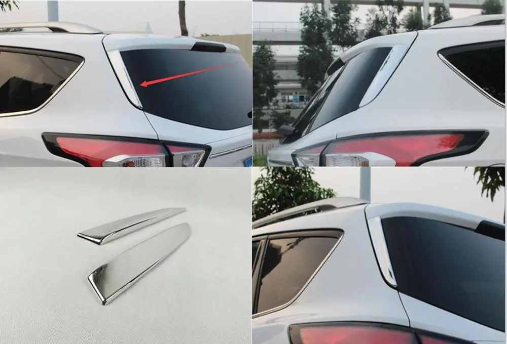 Заднее окно боковой спойлер на лобовое стекло обшивка молдинг для Ford Escape Kuga 2013 2014