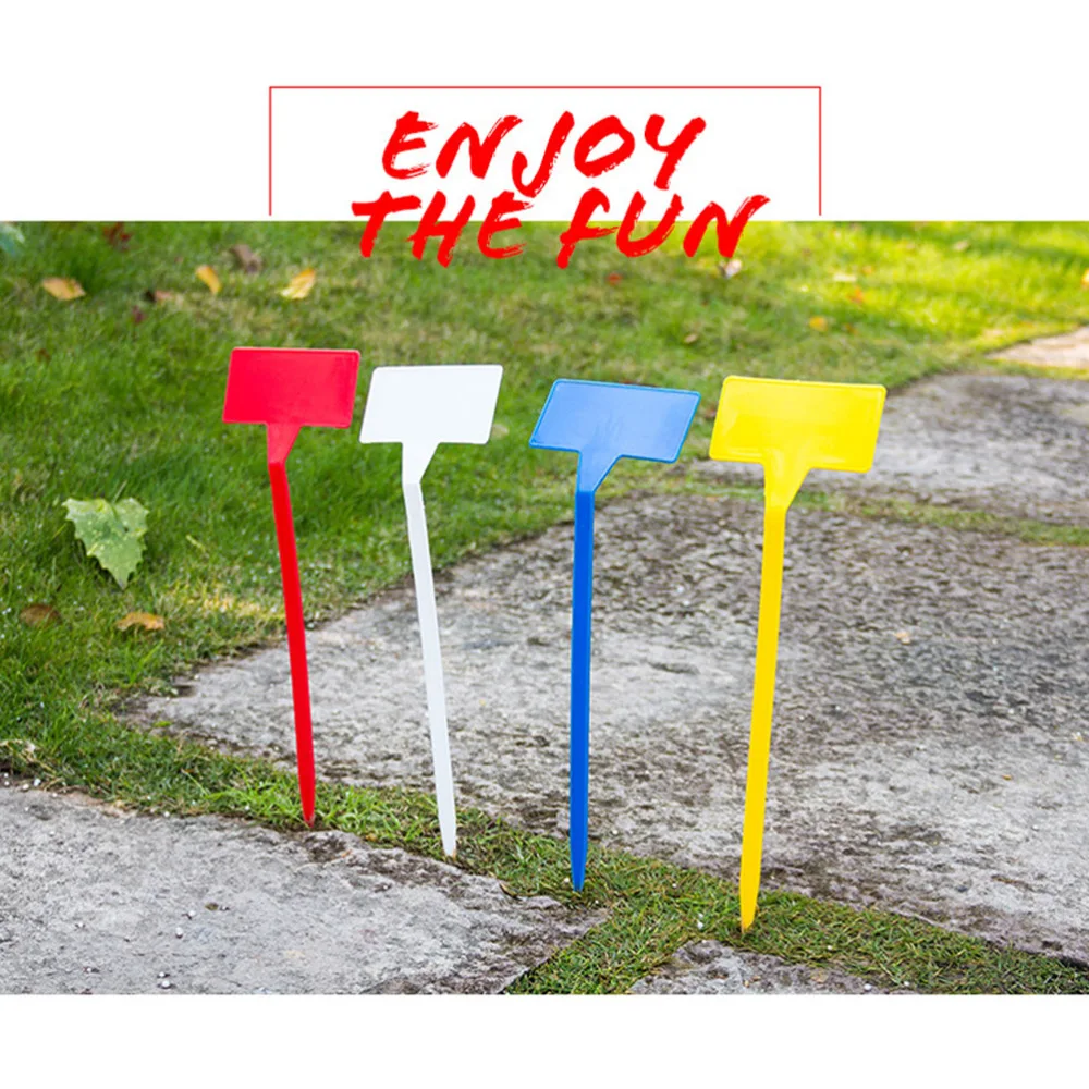

20pcs Plant Labels Nursery Garden Tags Markers Garden Insert Tag Re-usable Plant Labels (Mixed Color)