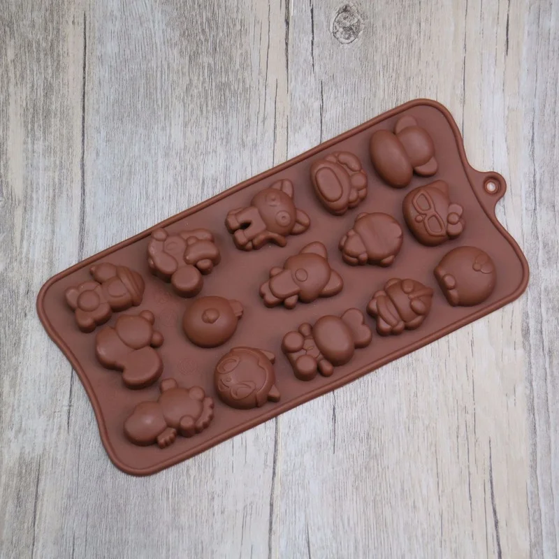 

New Silicone Chocolate Mold 3D Shapes Mold Fun Baking Tools For Jelly Candy Numbers Fruit Cake Kitchen Gadgets DIY Homemade
