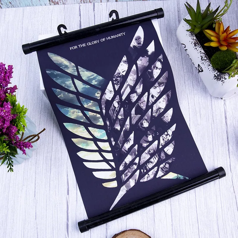 Японский аниме атака на Титанов Крылья Свободы Холст водонепроницаемый