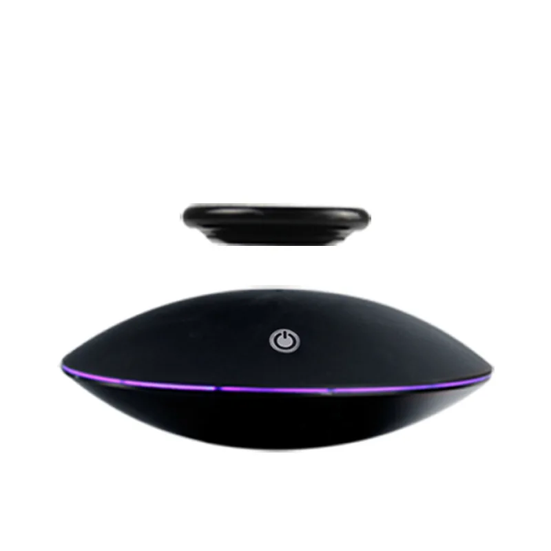 

Magnetic Levitation Automatic Rotation Flying Saucer Model Advertising Display Stand LED Lights Touch Smart Creative Ornaments