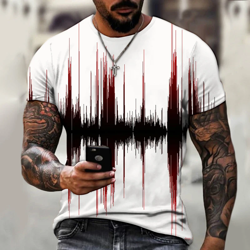

Creative personality hip hop funny men's T-shirt printing oversized style street Harajuku cool personality trend short sleeve