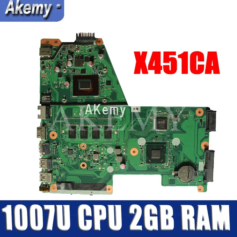 Новинка! Akemy X451CA материнская плата для ноутбука Asus X451C F451C 1007U CPU 2 Гб RAM 100% ТЕСТ ОК |