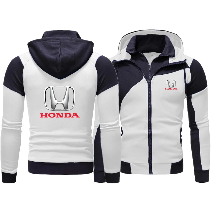 

2021 Fall/Winter Men's Honda Printing Popular Jackets Sweatshirt Hoody Fleece Cotton Zipper Harajuku Male Clothing Hoodies Coat
