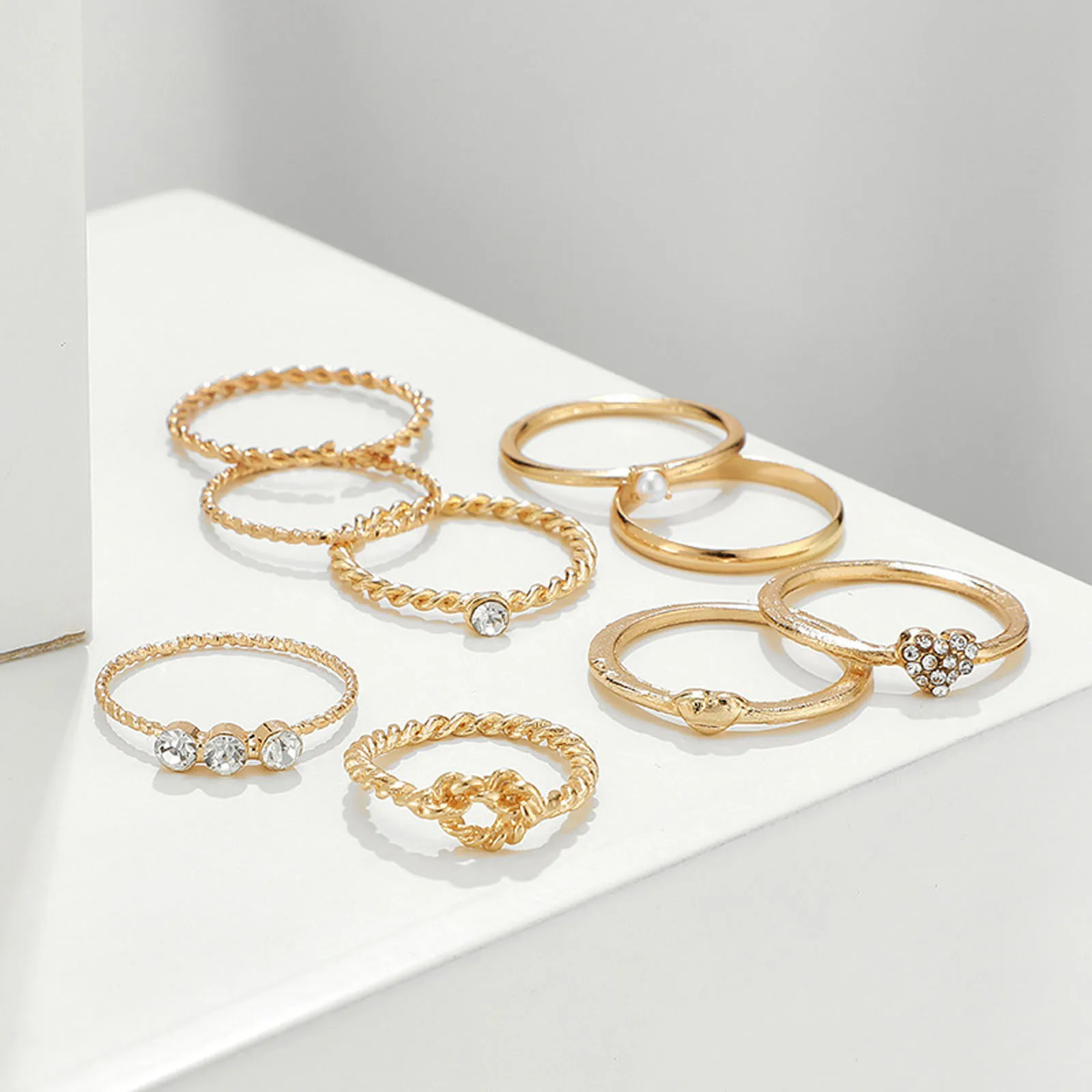 Набор женских колец 9 шт./компл. женские богемные Ретро Простые Модные единичные