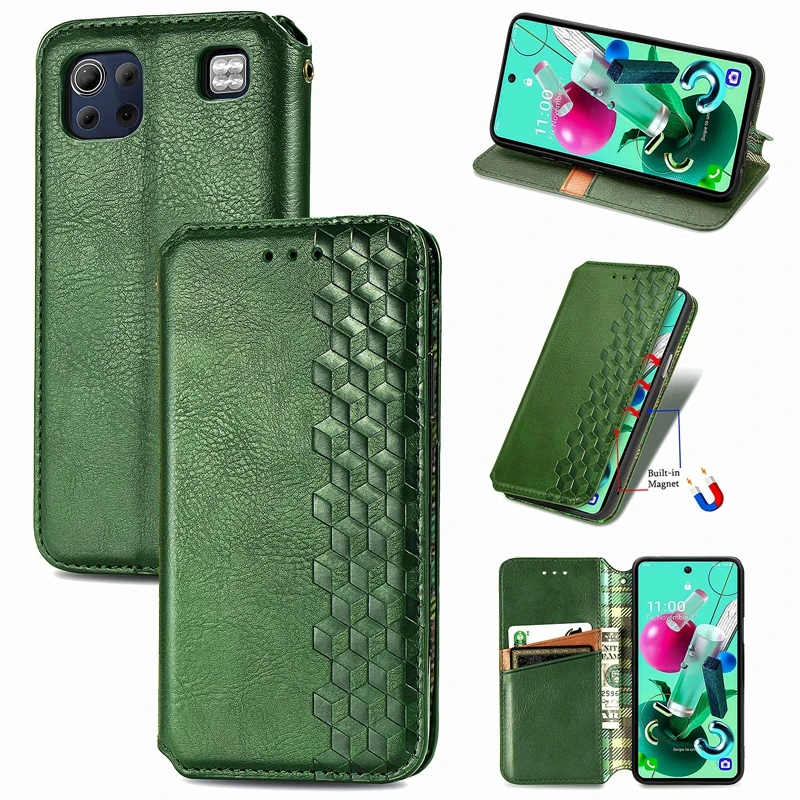 10 шт для LG K92 K52 K42 Style3 L41A Stylo6 K71 бархат 5G решетки из искусственной кожи чехол-портмоне с откидной крышкой на магните чехол для телефона чехол