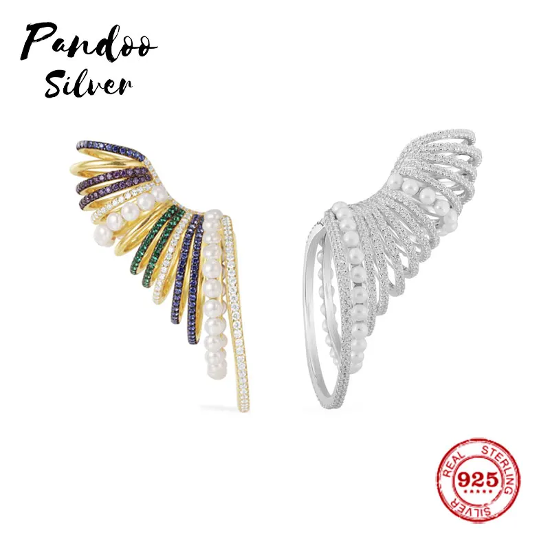 Модные очаровательные серебряные оригинальные 1:1 копия одно Золотое серебро