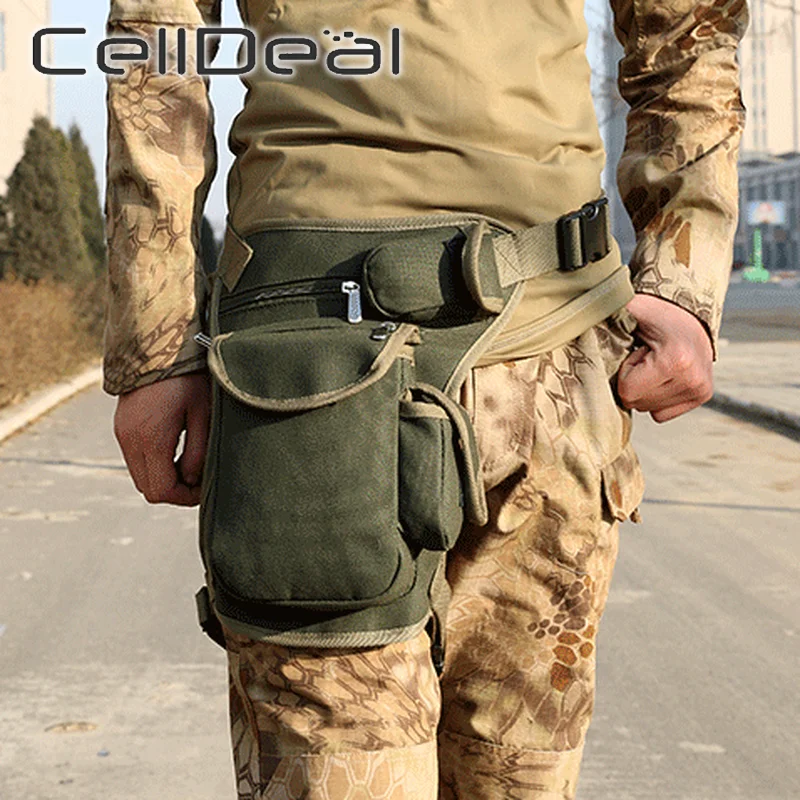 CellDeal Высококачественная многофункциональная хлопковая холщовая поясная сумка