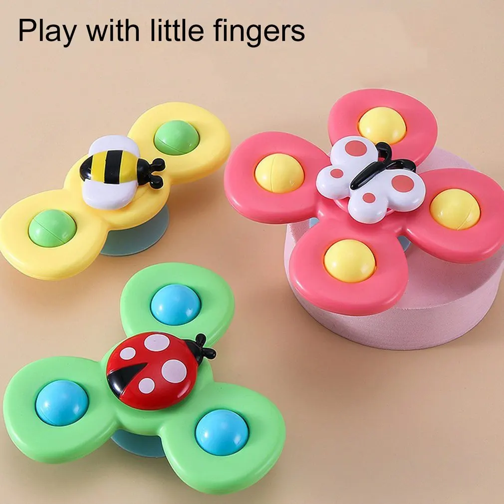 

Suction Cup Zhuanzhuan Toys Children's Fingertip Spinning Top Child Bathing Water Toys Insect Suction Cups Zhuanzhuan Toys