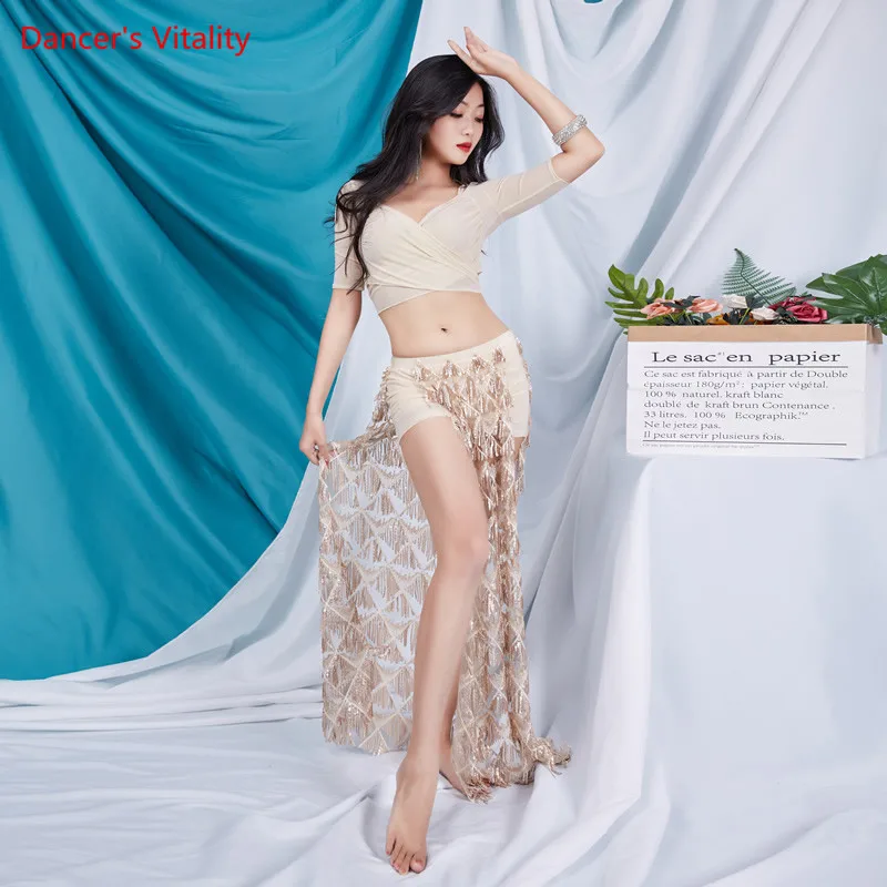Женский костюм для танца живота элегантный пикантный Топ или юбка выступлений