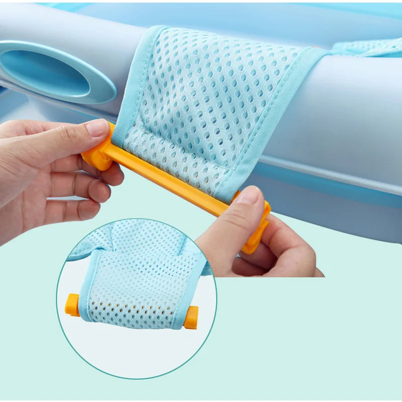 Baby bath net Tub Security Support Child Shower Care for Newborn Adjustable Safety Net Cradle Sling Mesh Infant Bathing | Мать и ребенок