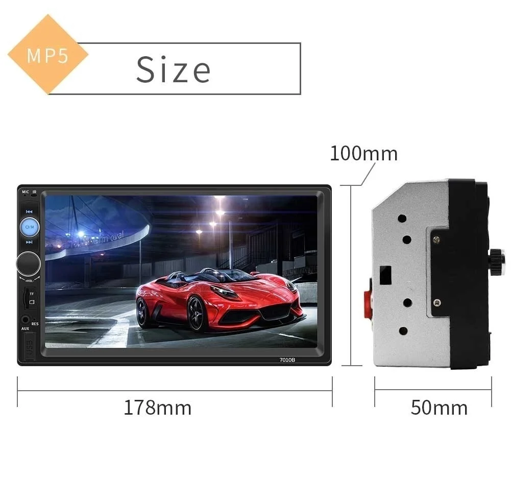 7010B Авторадио 2 Din автомагнитола 7 &quotHD сенсорный экран Авто Аудио Стерео Bluetooth MP5
