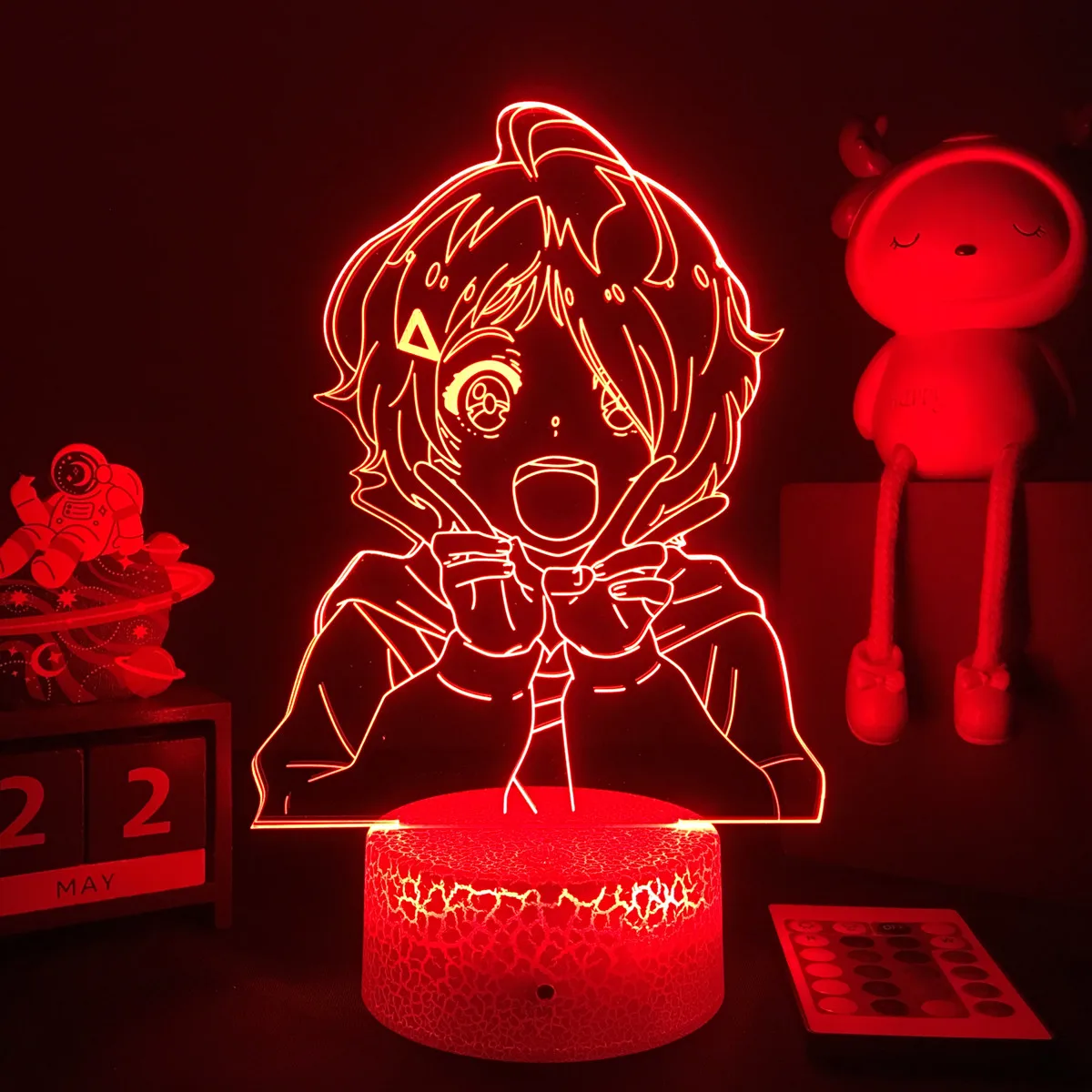 Anime Wonder Egg Priority 3D LED Lamp Ai Ohto Figure Led Night Light for Bedroom Decor Bedside Kids Birthday Mange Gift | Лампы и
