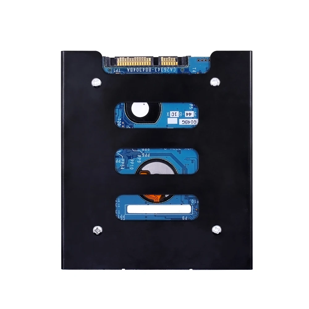 CHIPAL 2.5" skids For SSD to 3.5" Bay caddy tray Hard Drive HDD Metal Mounting Dock Tray Bracket Adapter converter Enclosure |