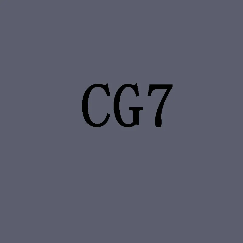 CG7 1 шт., 168 цветов, эскизный маркер, маслянистая художественная школьная Ручка, двуглавый, товары для рукоделия, маркеры для рисования, маркеры, набор, манга - Цвет: CG7