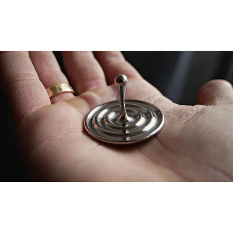 

New Water Drop Hand-Twisted Gyro Stainless Steel Desktop Spinner Spinning Tops Gift Adults Fingertip Toy Kids Gift
