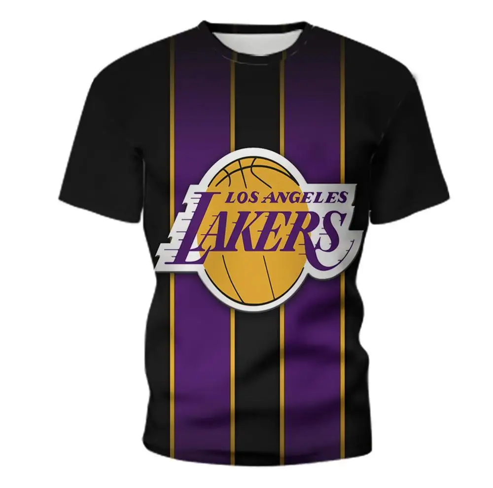 

2021 summer T-shirt breathable basketball pattern T-shirt 3D color printing basketball street cool short sleeve men's T-shirt