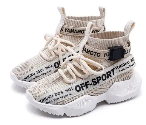 Детские сетчатые массивные кроссовки для маленьких девочек высокие