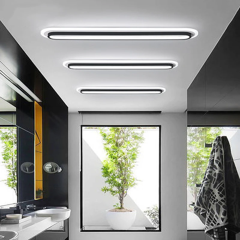 

Modern Led Ceiling Lights For Living Room Bedroom Study Room Corridor White black color surface mounted Ceiling Lamp AC85-265V