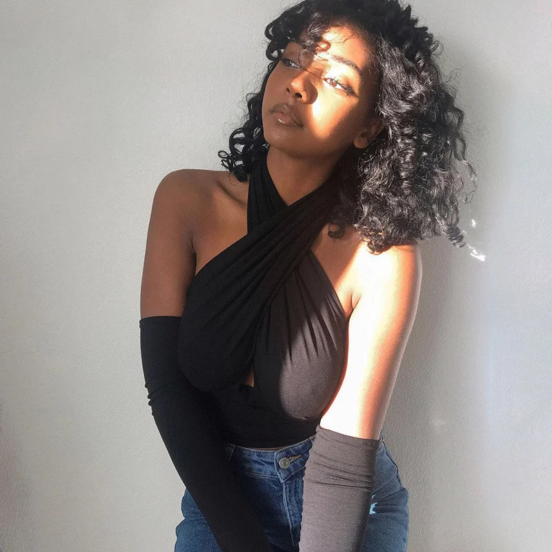 

Spring Sexy Off the Shoulder Crop Top For Women T-shirts Tees Tops Halter Backless Cropped Shirts Female Tee Blusas