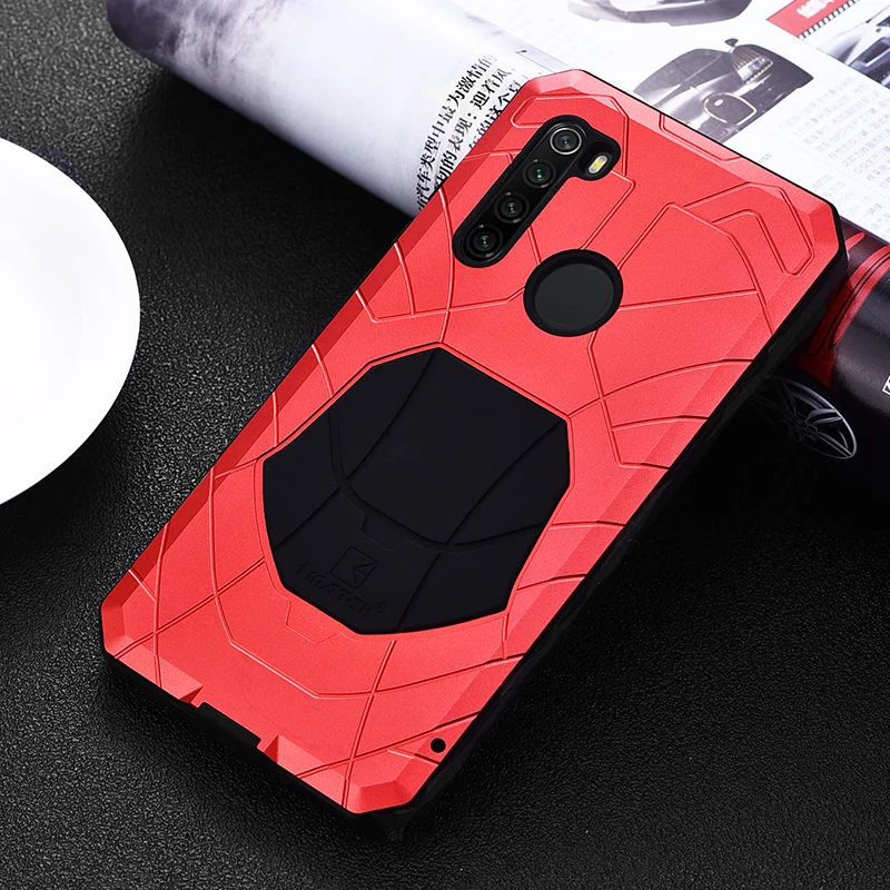 IMATCH Aluminum Metal Silicone Shockproof Case Cover For Xiaomi Redmi Note 10S 10 Pro 9S Pro Max 8 Pro 8 7 Dirt Shock Proof Case