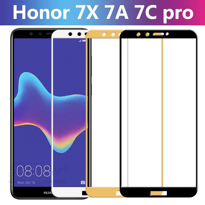 Защитное закаленное стекло для huawei honor 7C 7A Pro 7X Защита экрана 7a 7c Hono 7 C A X C7 A7 X7
