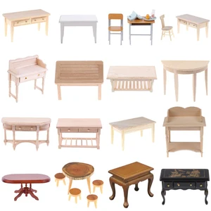 Кукольного домика книга лежак Кухня Bathroon кофейный, обеденный столик стул модель наборы игрушечной мебели разные варианты дизайна кукольный домик