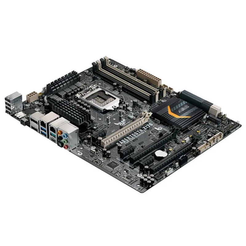 Для aSUS SABERTOOTH Z170 MARK 1 Материнская плата LGA 1151 DDR4 64 Гб Core i7i5i3 процессор PCI-E 3 0 M.2 USB3.1 ATX