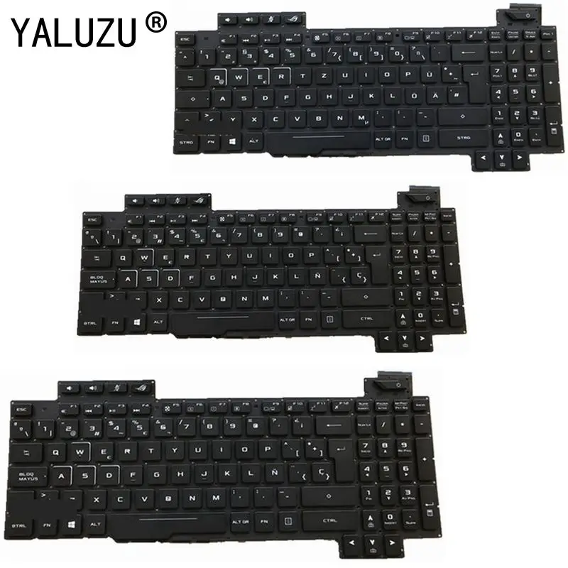 YALUZU SP/LA/UK/GR клавиатура с подсветкой для ASUS ROG GL703V GL703VD GL703VM GL703G GL703GE GL703GS GL703GM |
