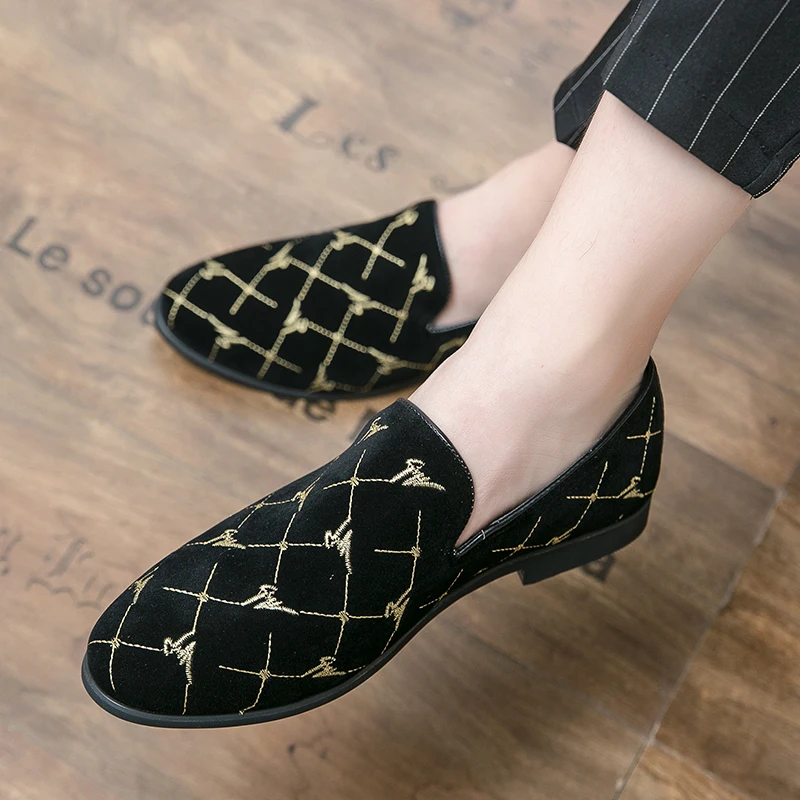 

Formal Mens Shoes Men's Leather Loafers Shoes Male Mens Designer Fashion Trend For Wedding Men Luxury Casual Man Party Dress