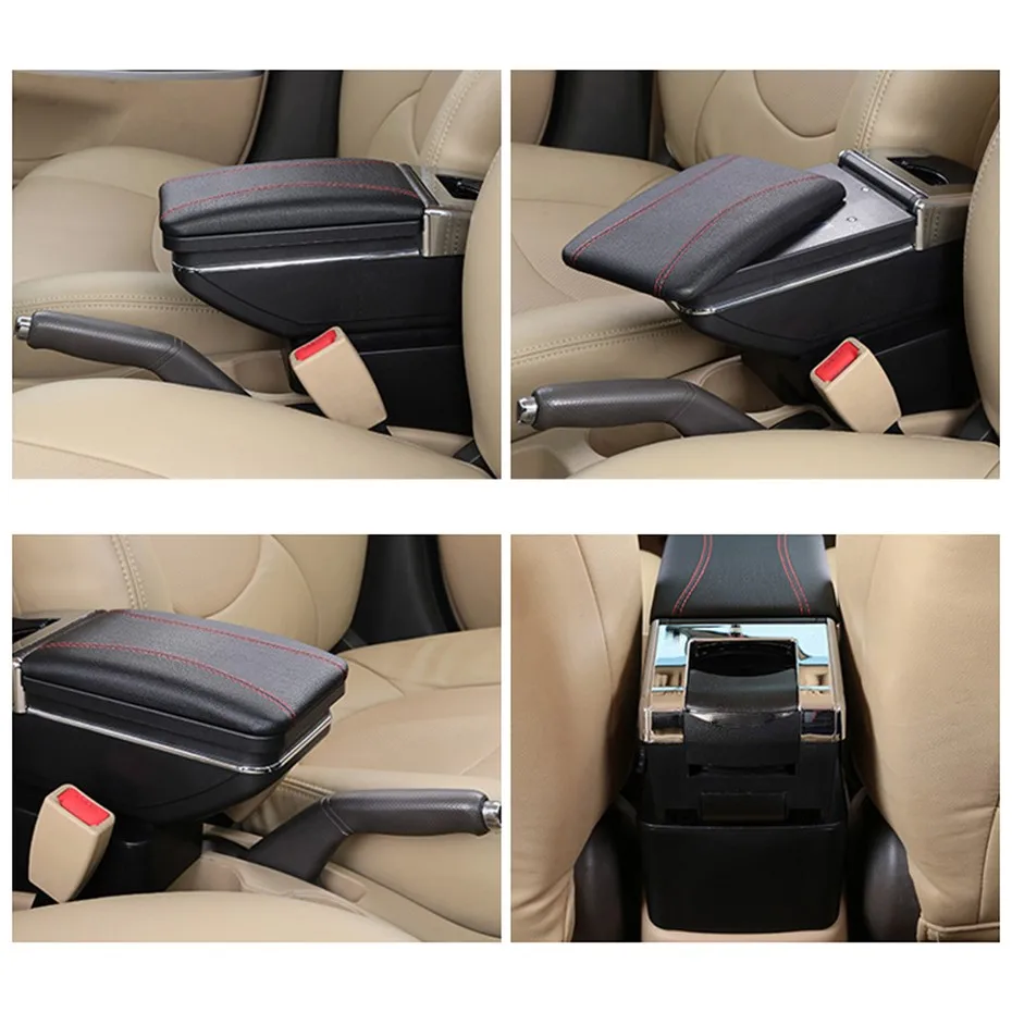 Miglior Organizer Car Center Console Bracciolo Scatola Di Immagazzinaggio Per Honda Fit Jazz 2009 2010 2011 2012 2013 GE Accessori Portabicchieri Portacenere