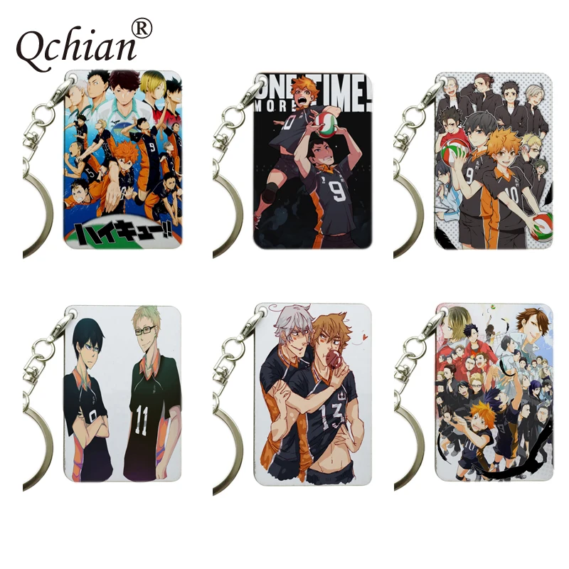 Брелок для ключей с изображением аниме волейбольной команды Haikyuu|Брелоки| |