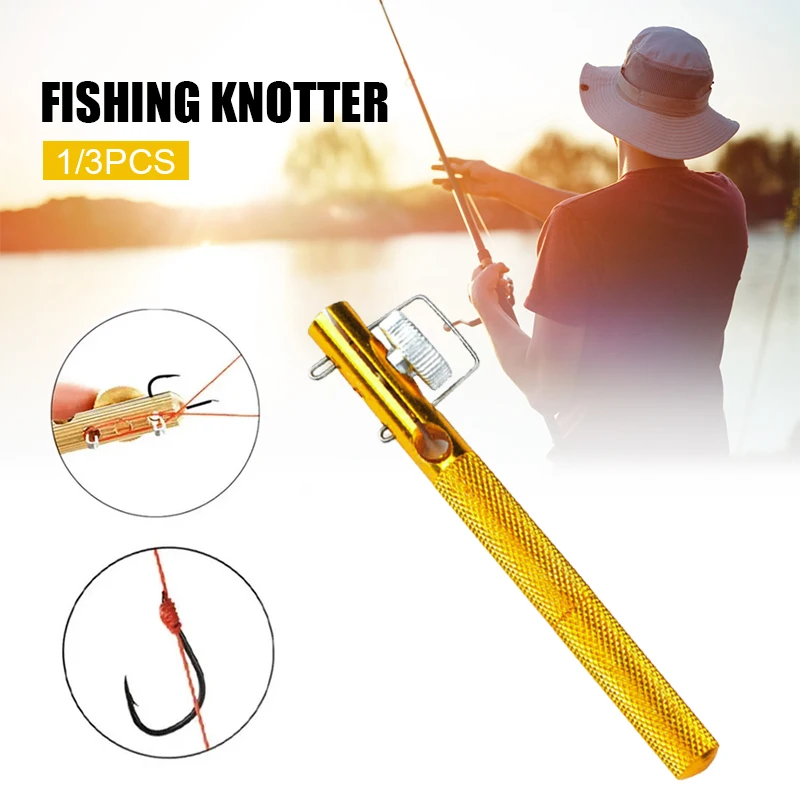 

1pc/3pcs Fishing Hook Tier Double-headed Needle Knots Tie Loop Tyer Tools Kit Fishing Line Knotter Tying Fishhook Needle