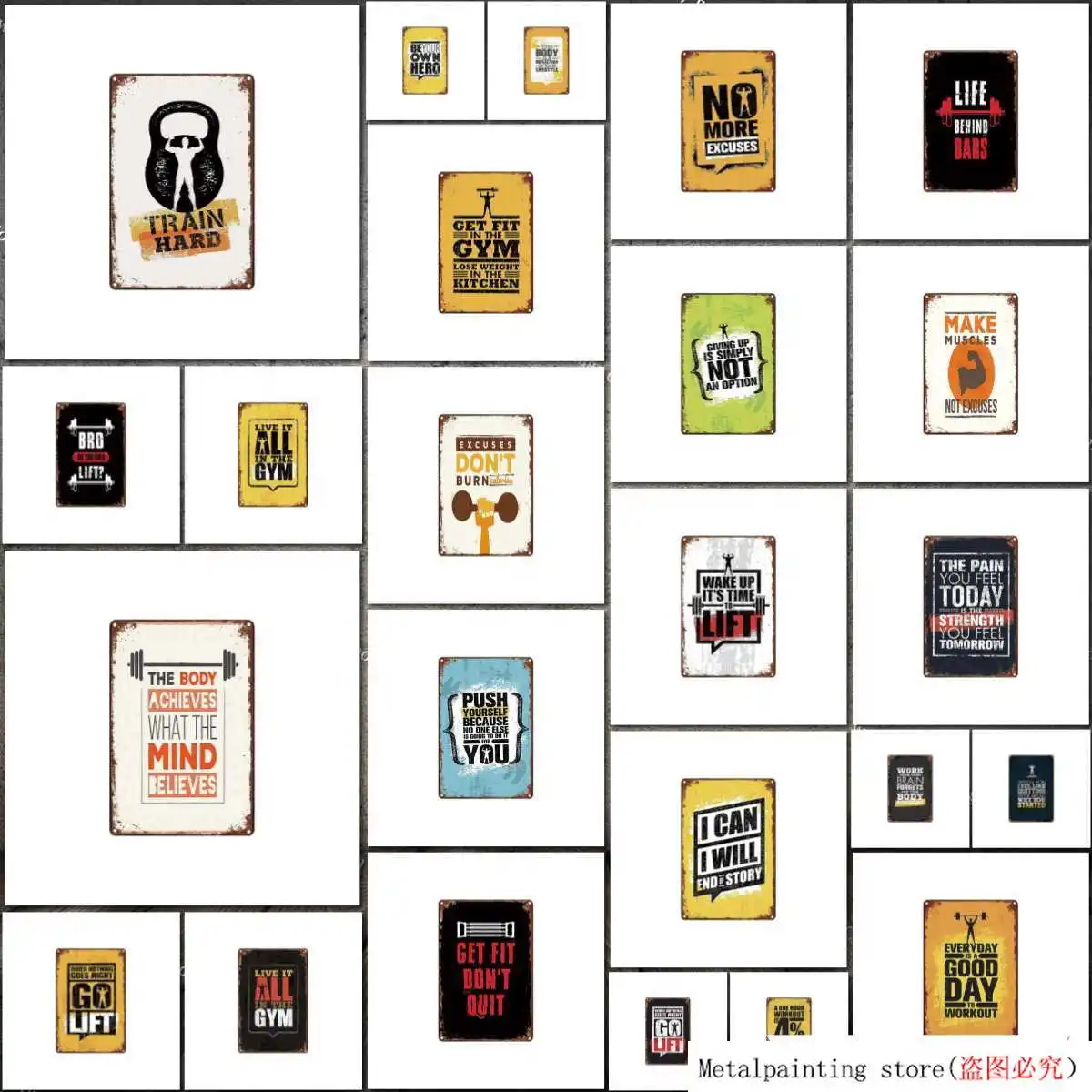 Live It all в тренажерном зале Семейные Правила металлическая жестяная вывеска