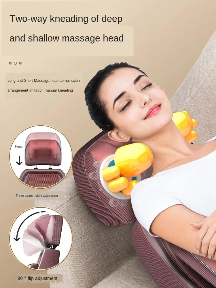 Плече и шейному позвонку Массажер шеи талии спины подушки стул