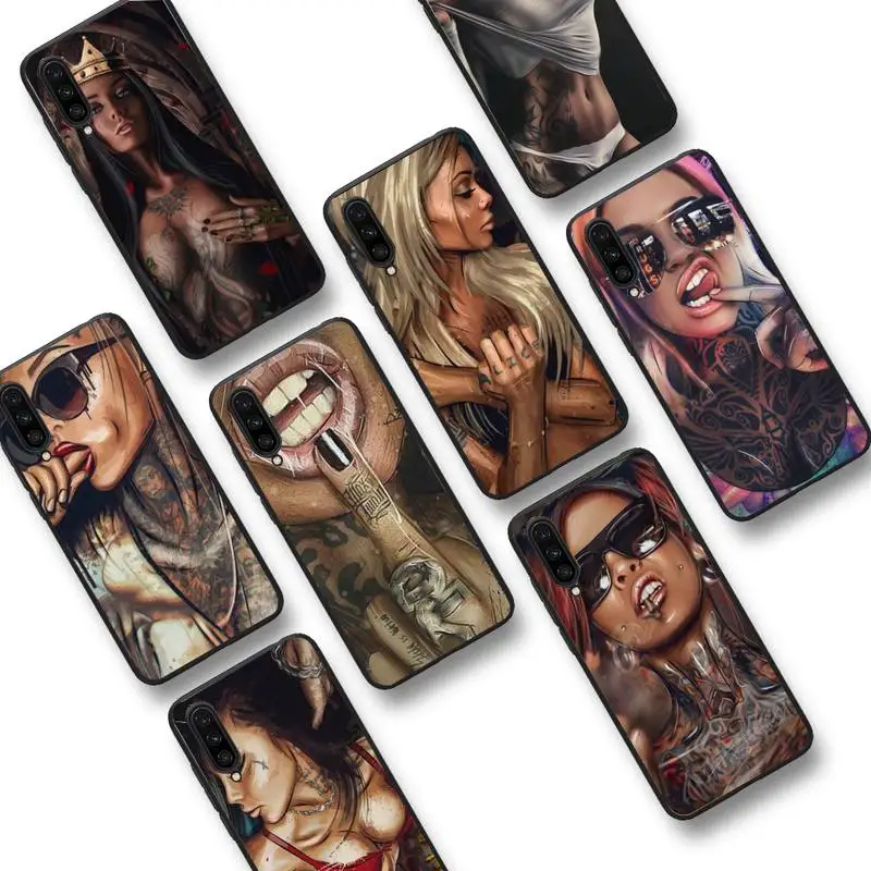 

Sexy Sleeve Tattoo Girl Phone Case For Xiaomi mi9 mi8 F1 9SE 10lite note10lite Mi8lite Coque for xiaomi mi5x