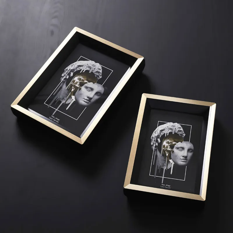 Европейский твердой древесины Золотая рамка Дисплей подставка для творческих