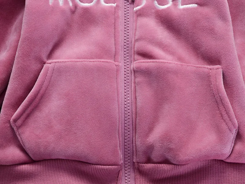 Новинка Зимний теплый костюм для маленьких девочек Уплотненная плюшевая