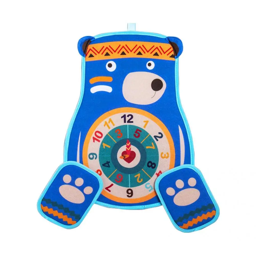 

Dart Games Great Children Cartoon Animal Target Games Classic Bear Shape Dart Board Toy