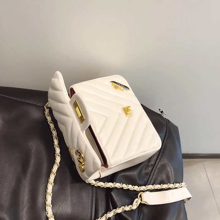 Женские сумки через плечо DOMYBEST с металлическим узором в виде сердца на цепочке