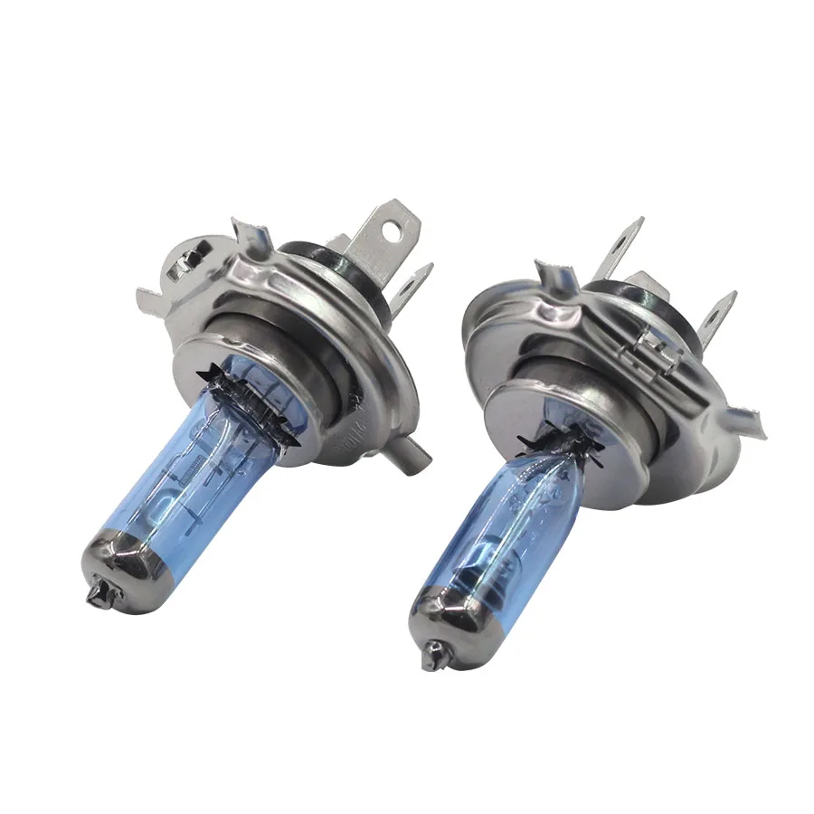 Автомобильная галогенная лампа Cawaner 2 пары H4 Ближний/Дальний свет 100 Вт 4300 К теплый