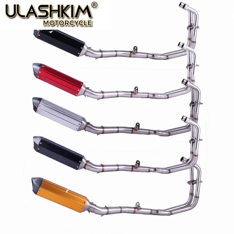 Мотоцикл выхлопной полной системы скольжения для Yamaha YZF R25 R3 MT03 MT 03 2015 2018|Выхлопные