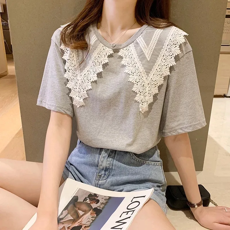 

Fashion pink Women Tops T-shirts Female 2019 Summer