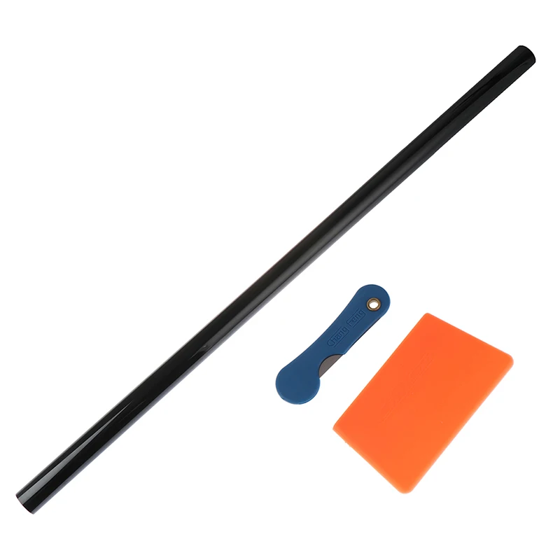 76 см X 6 м черный Стекло оконная тонировка оттенок плёнки VLT 1% Авто Рулон